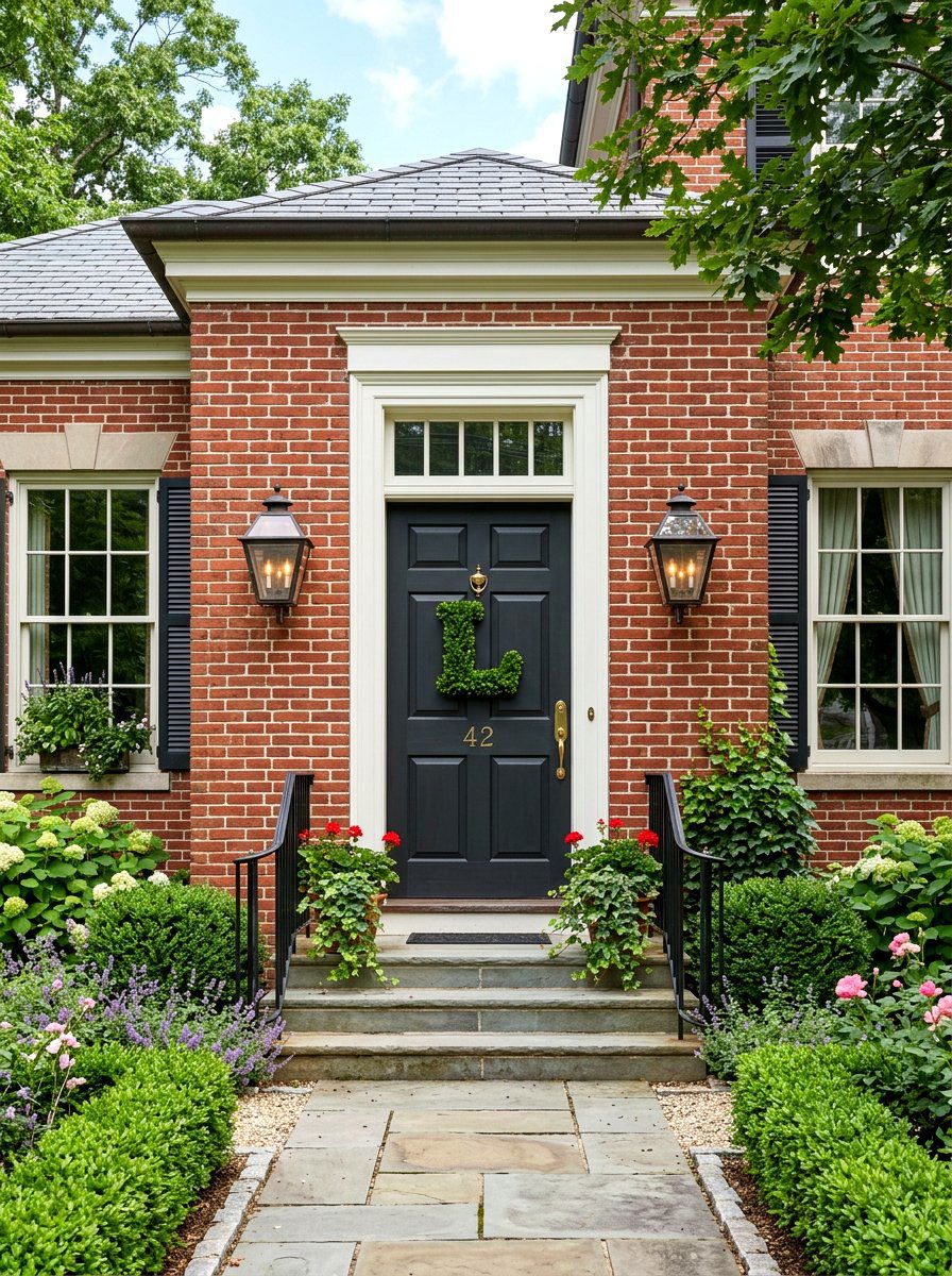 Boxwood letter monogram - 25 Spring Letter Wreath Ideas