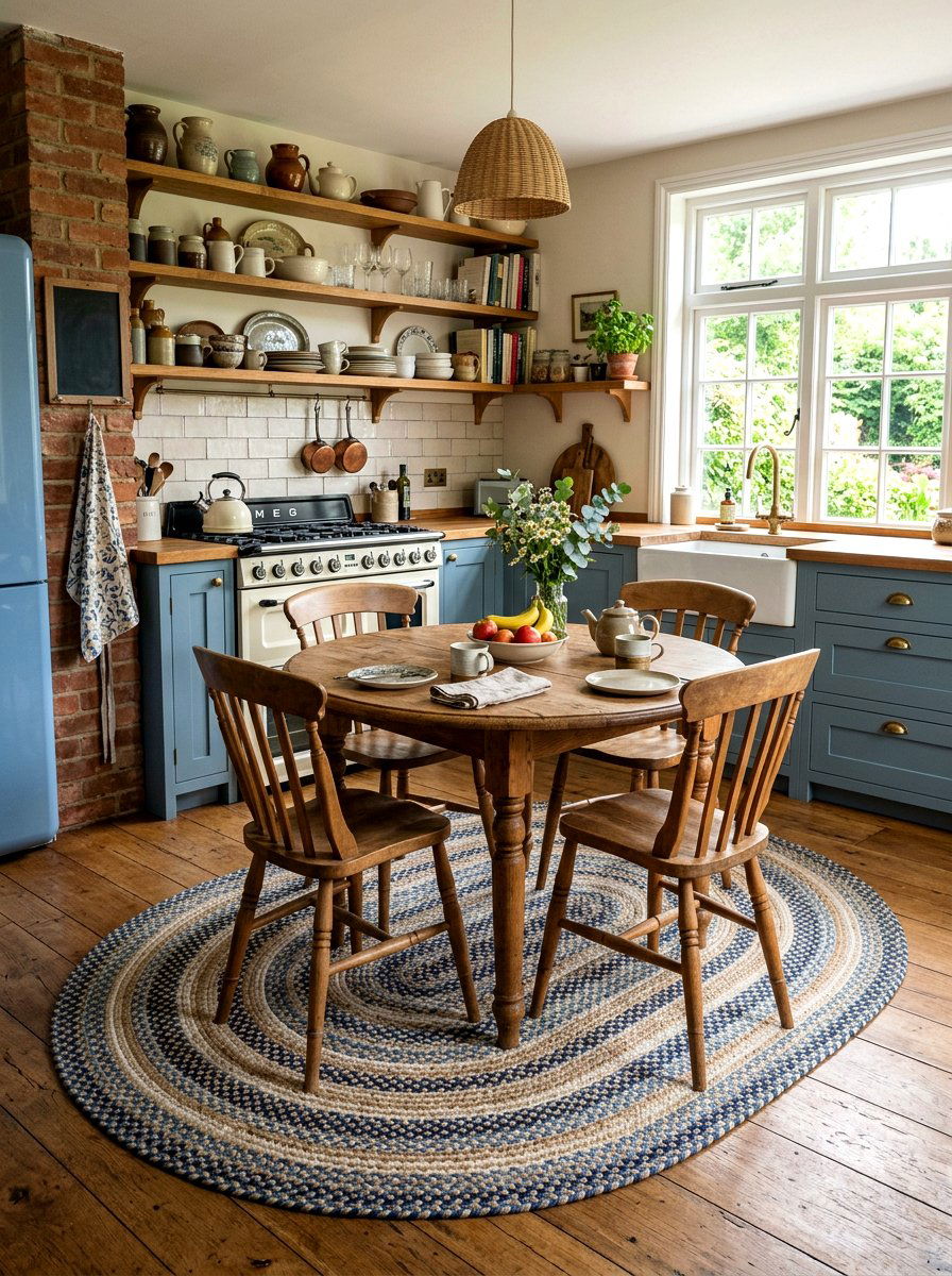 Braided kitchen rug - 25 Spring Kitchen Rug Ideas