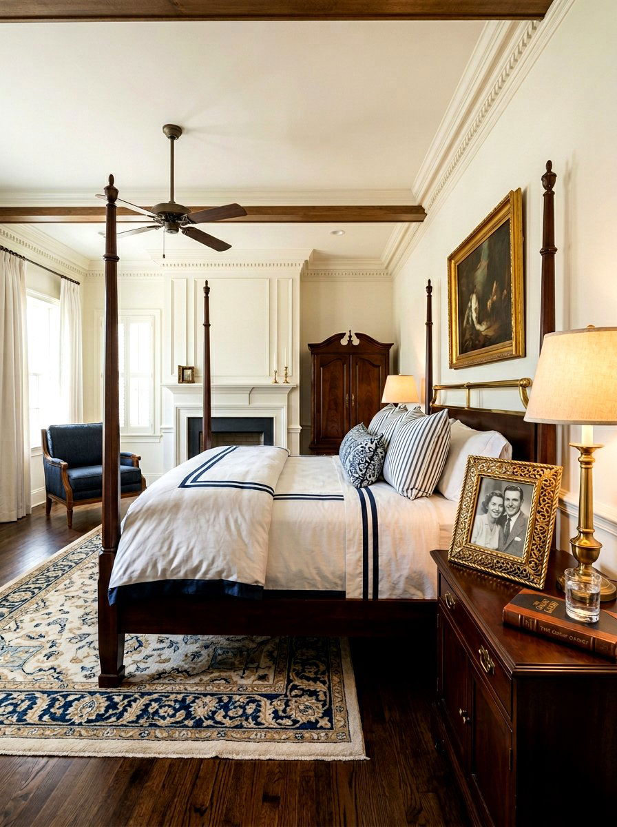 Brass Picture Frame - 25 Spring Nightstand Decor Ideas