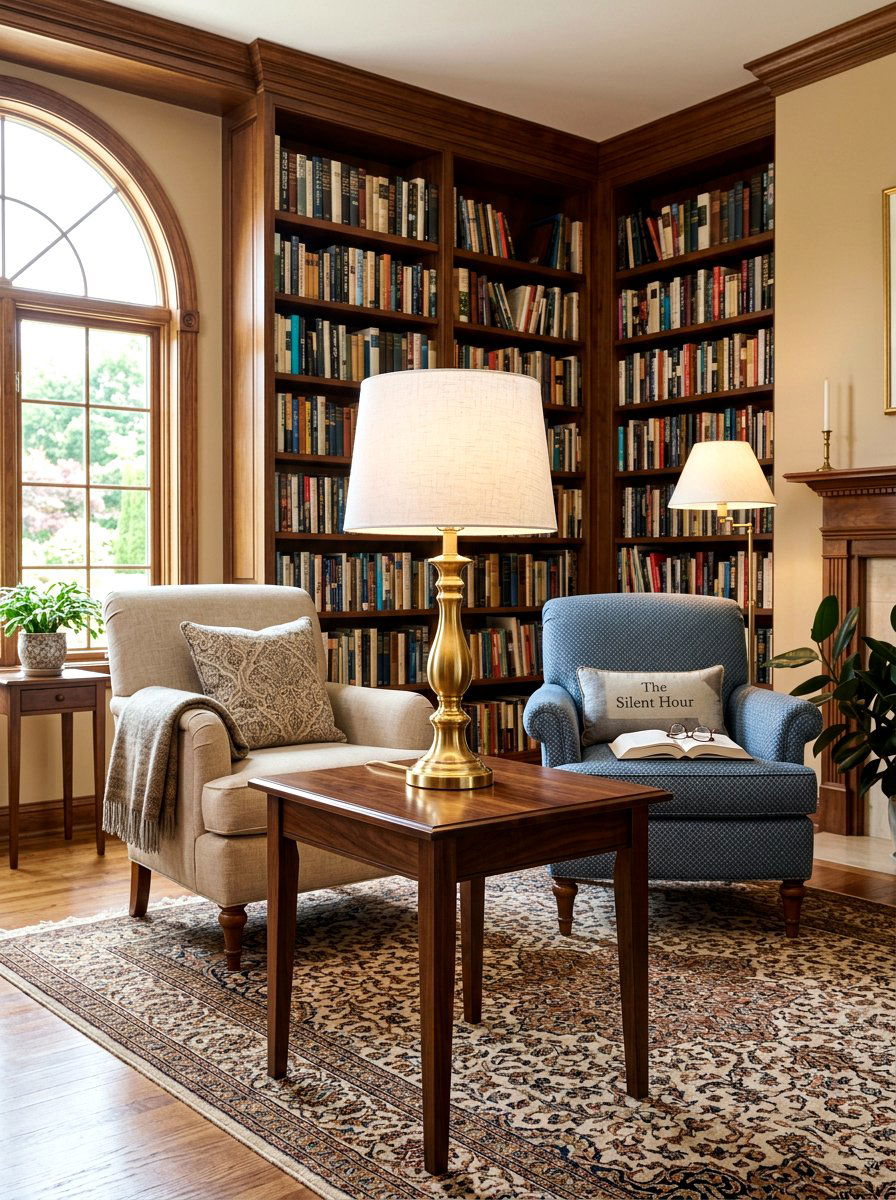 Brass Table Lamp - 25 Spring End Table Decor Ideas