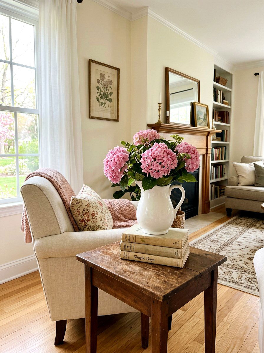 Brass Tray Accent - 25 Spring Side Table Decor Ideas