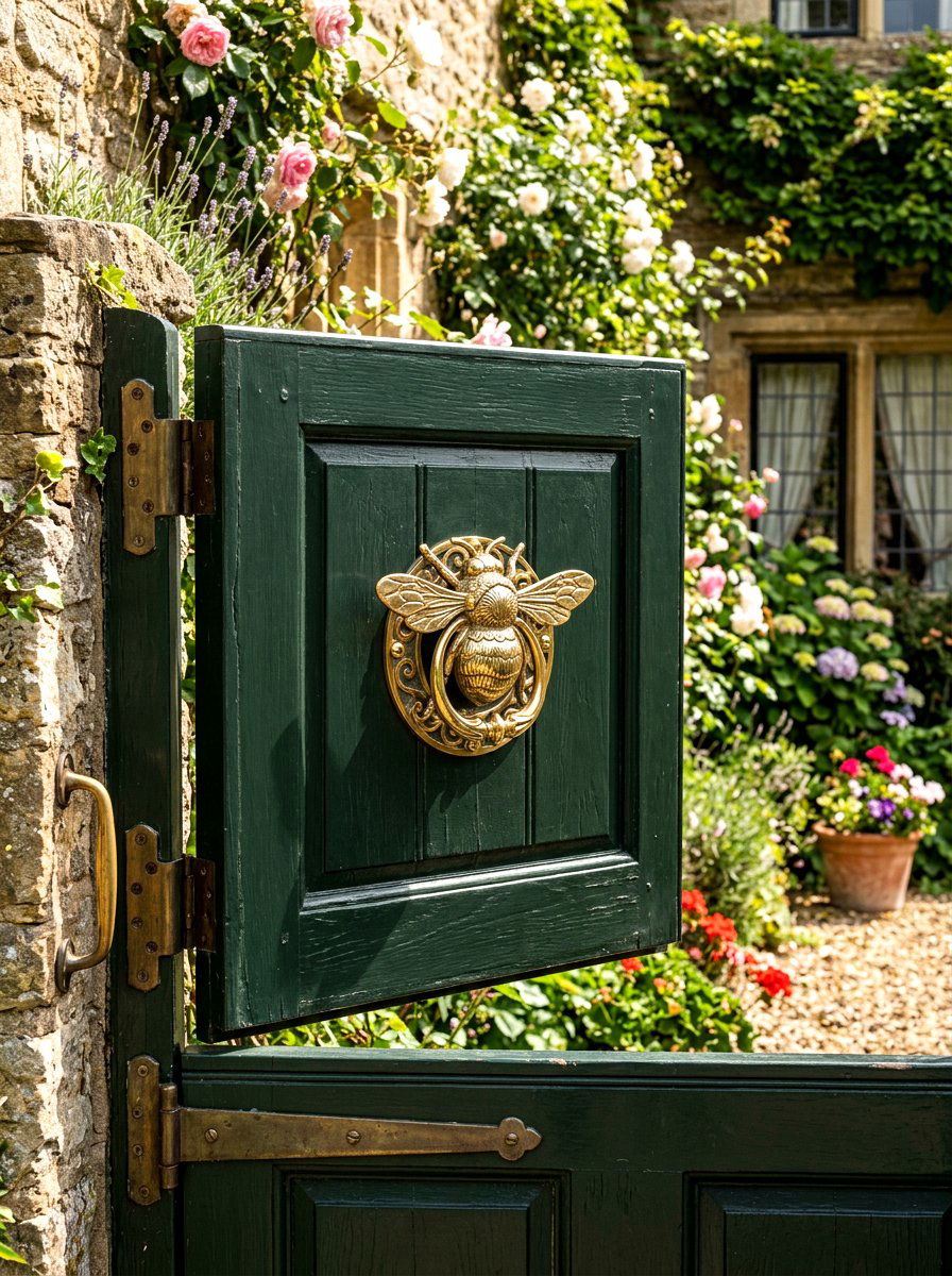 Brass door knocker for dutch door - 25 Spring Dutch Door Decor Ideas