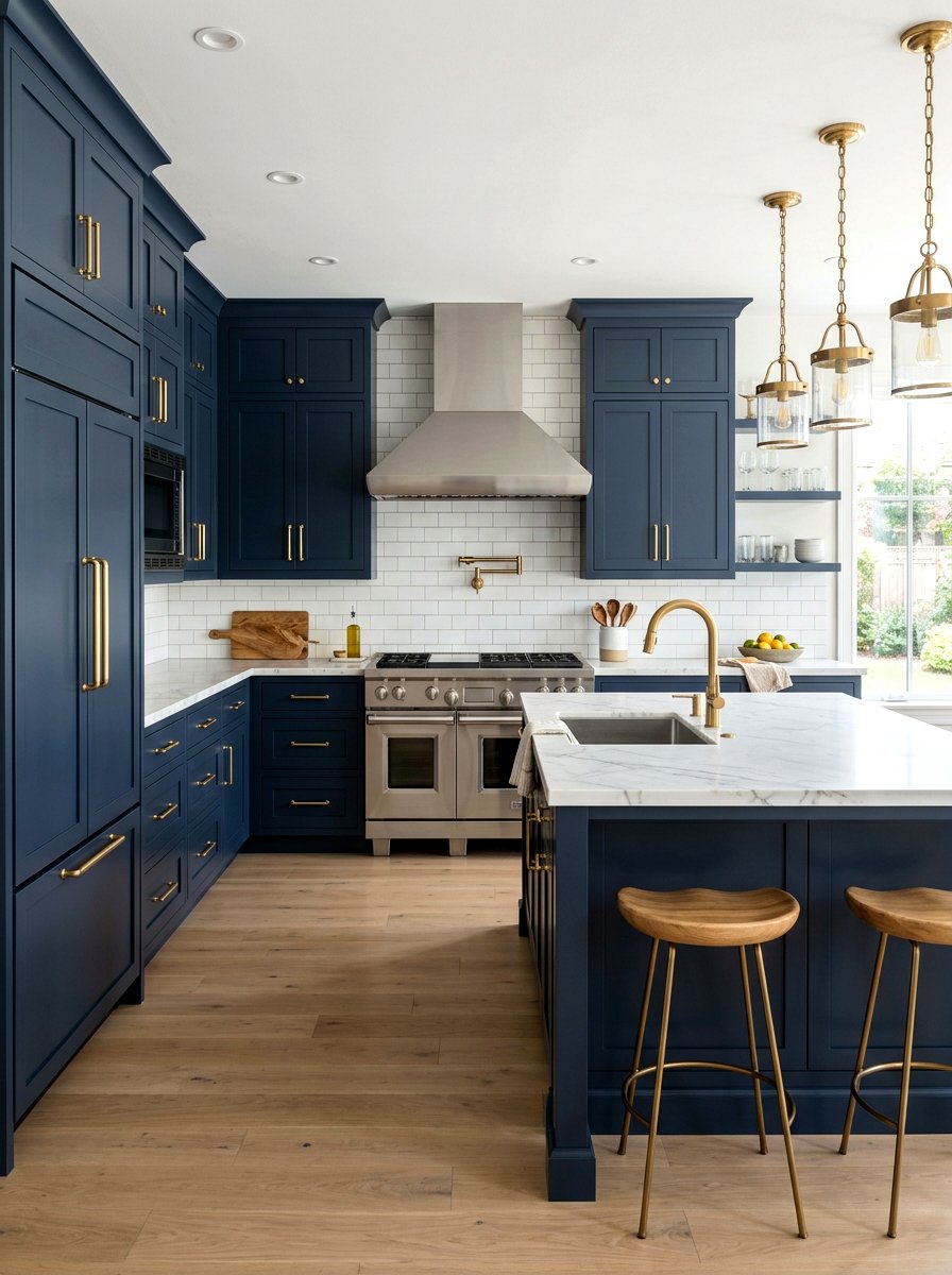Brass kitchen hardware - 25 Spring Kitchen Refresh Ideas