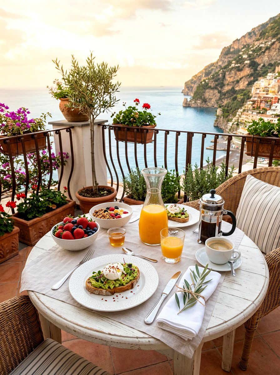 Breakfast Table Setup - 25 Spring Balcony Table Decor Ideas