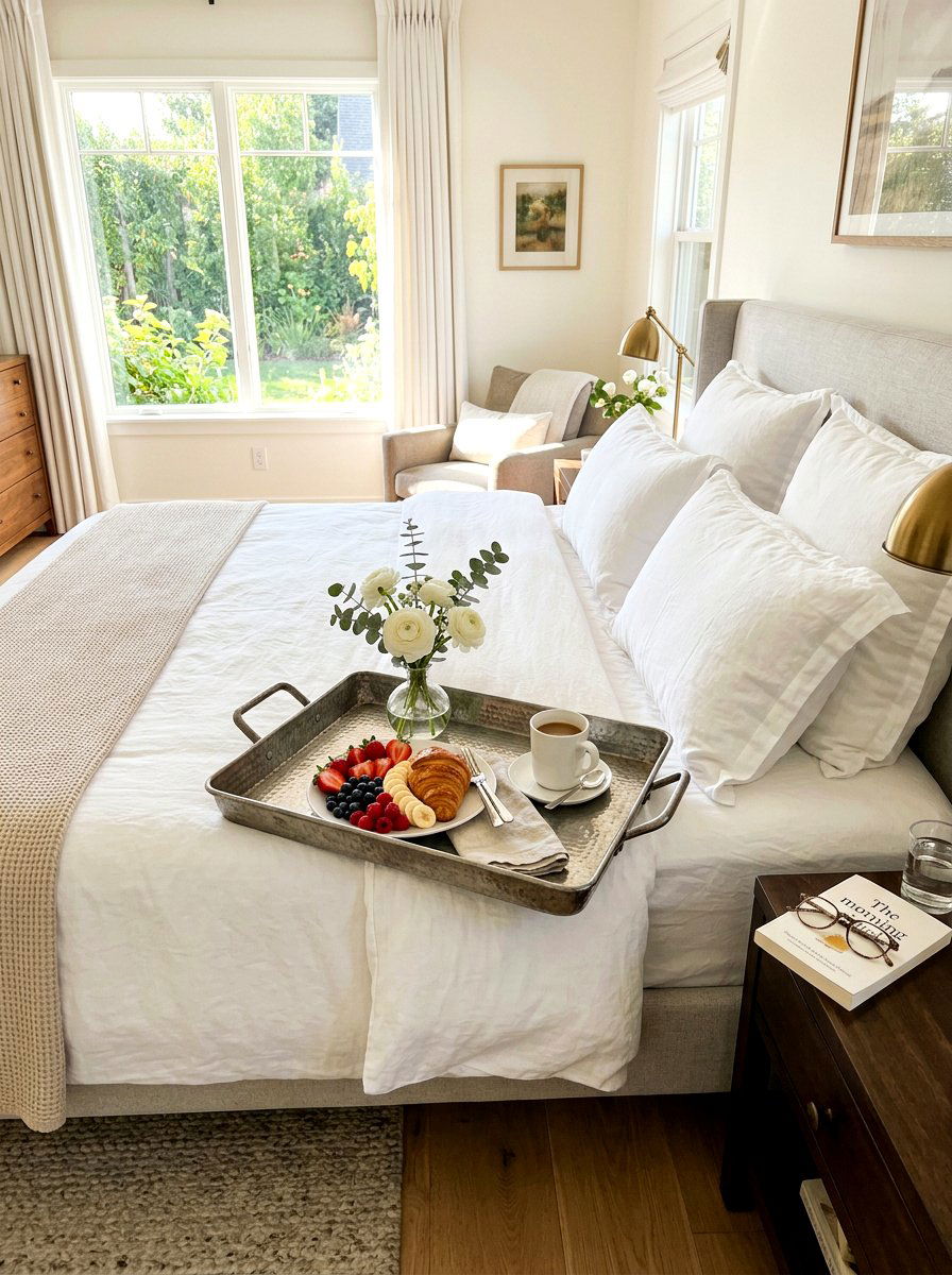 Breakfast Tray Style - 25 Spring Metal Tray Decor Ideas