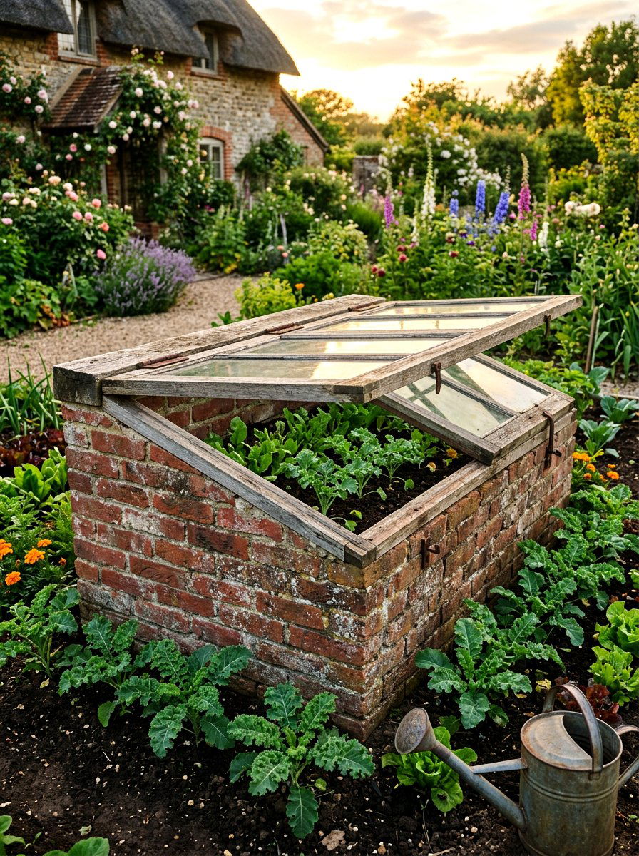 Brick Base Cold Frame - 25 Spring Cold Frame Decor Ideas