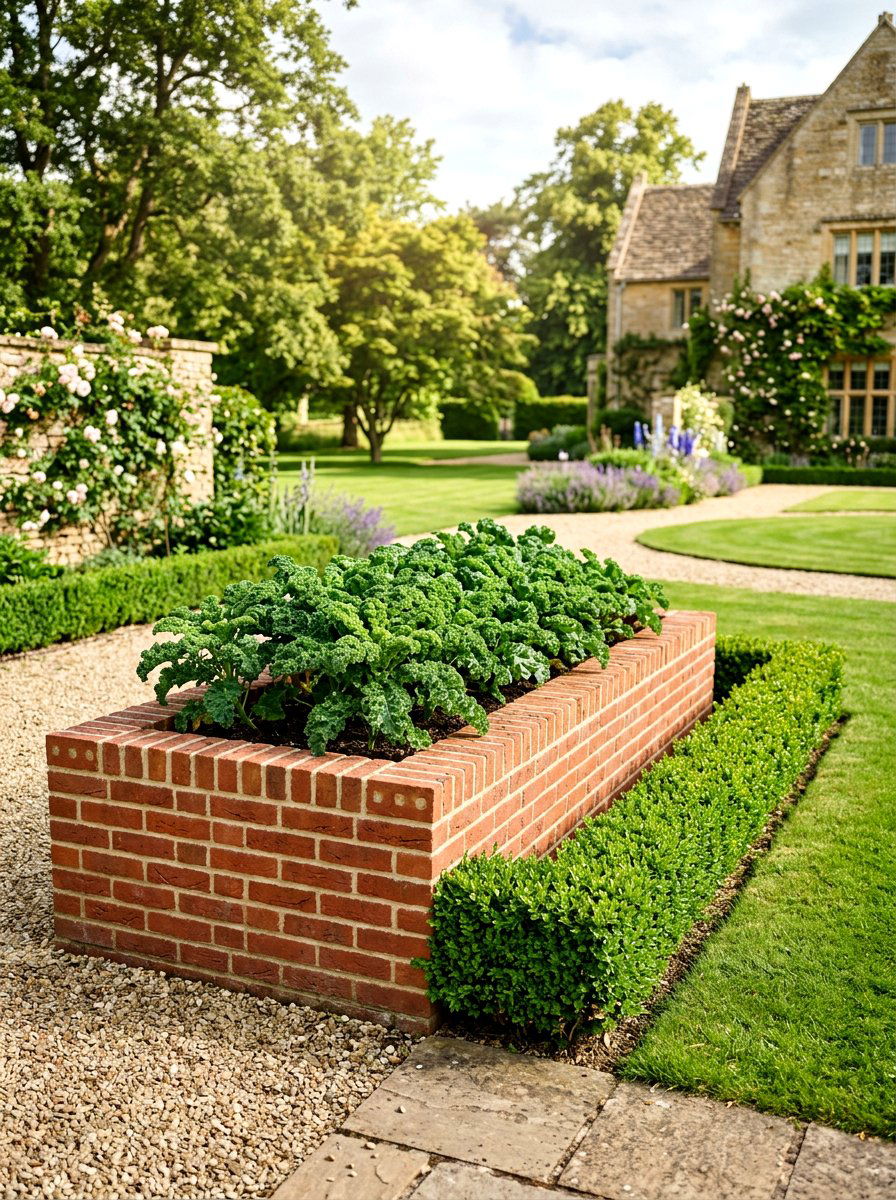 Brick Raised Garden Bed - 25 Spring Raised Bed Decor Ideas