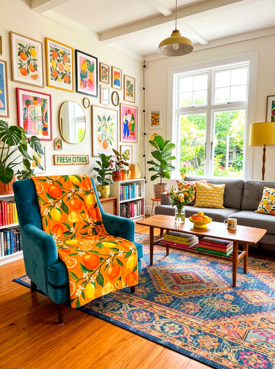 Bright Citrus Blanket - 25 Spring Throw Blanket Ideas