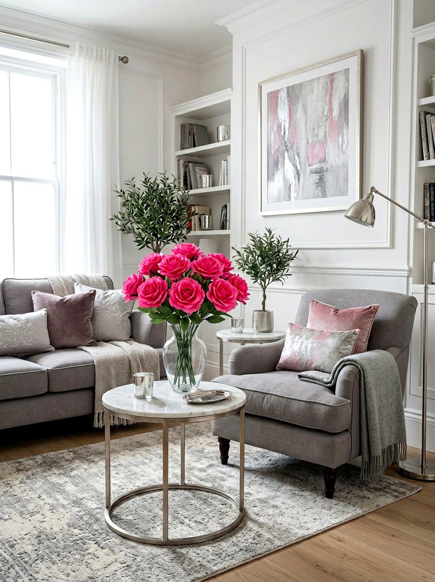 Bright Pink Tissue Paper Rose - 25 Spring Tissue Paper Flower Ideas