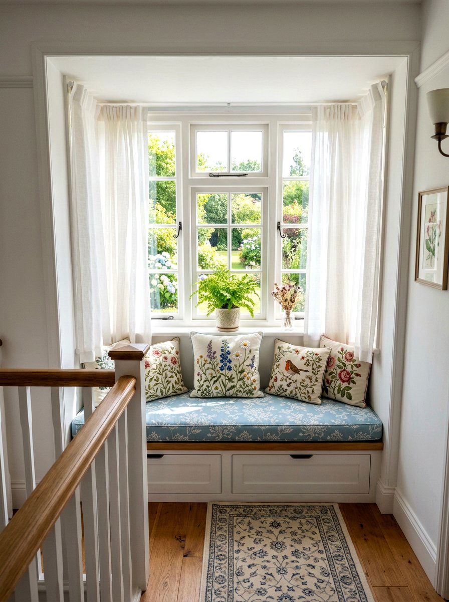 25 Spring Landing Decor Ideas for Stylish Staircase Spaces