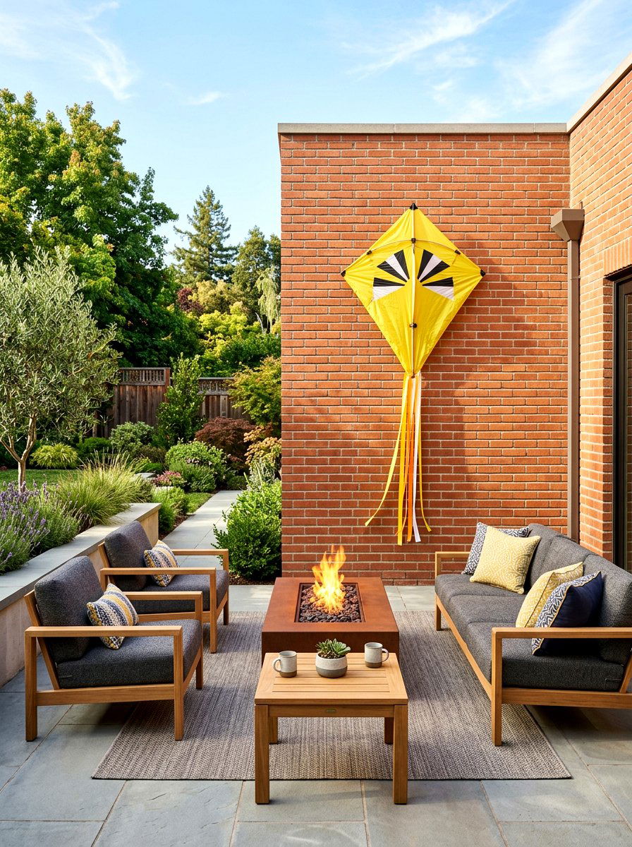Bright Yellow Outdoor Kite - 25 Spring Kite Decor Ideas