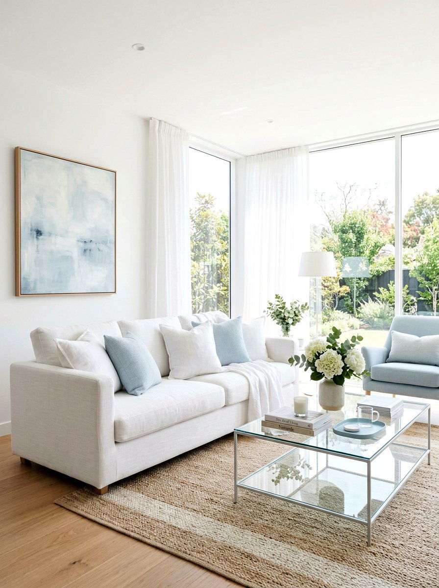 Bright airy sofa styling - 25 Spring Sofa Styling Ideas