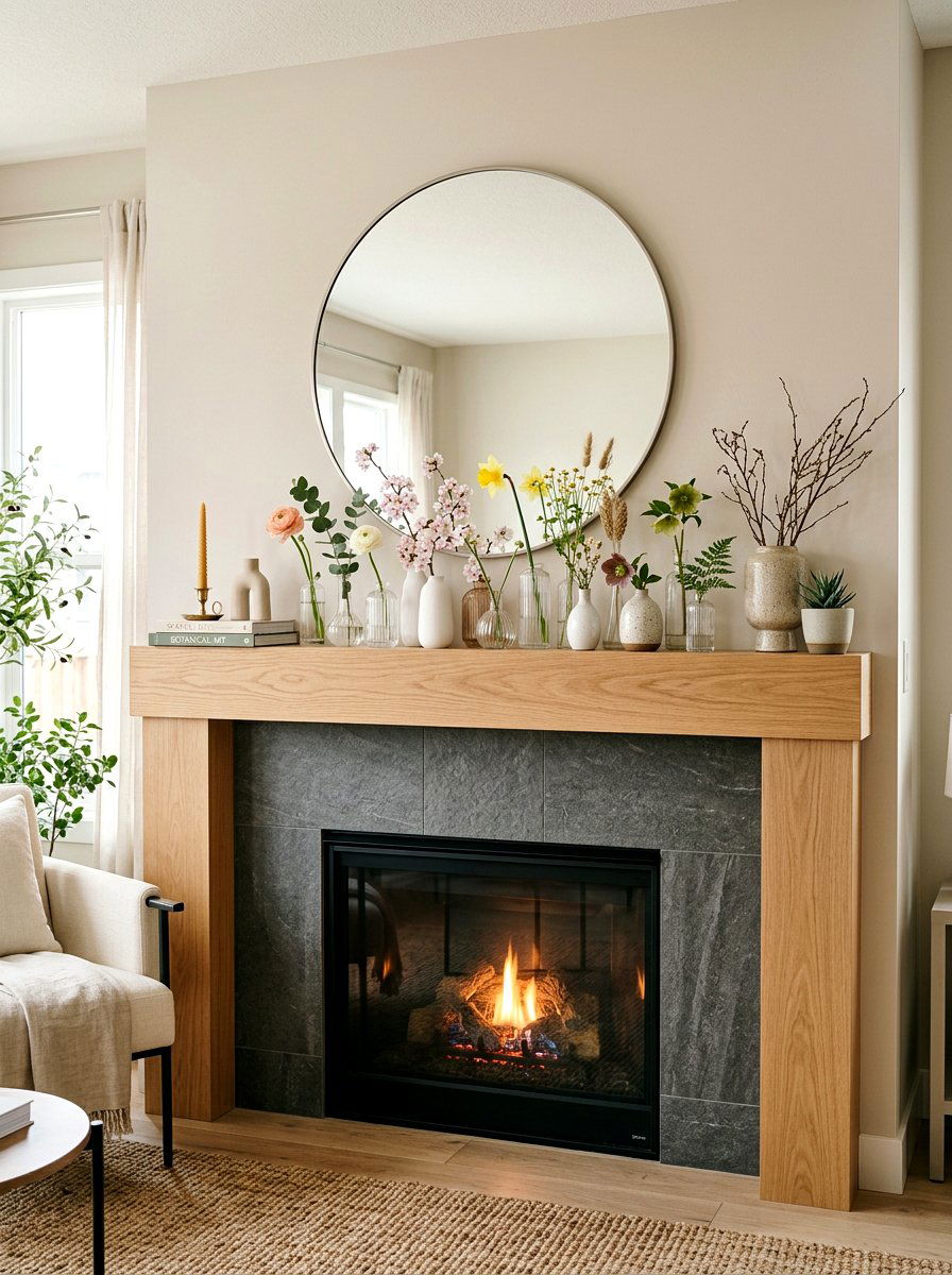 Bud Vase Cluster - 25 Spring DIY Flower Arrangement Ideas