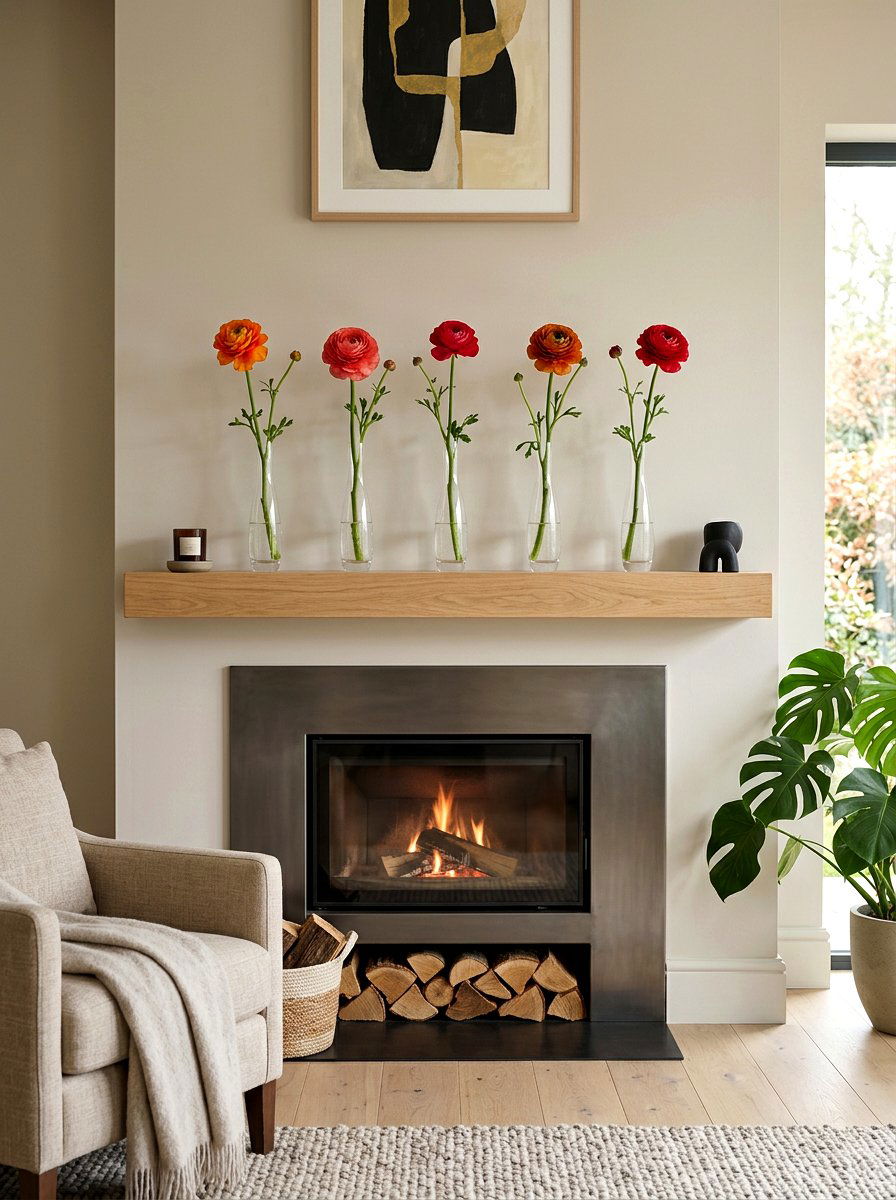 Bud Vase Ranunculus - 25 Spring Flower Vase Ideas