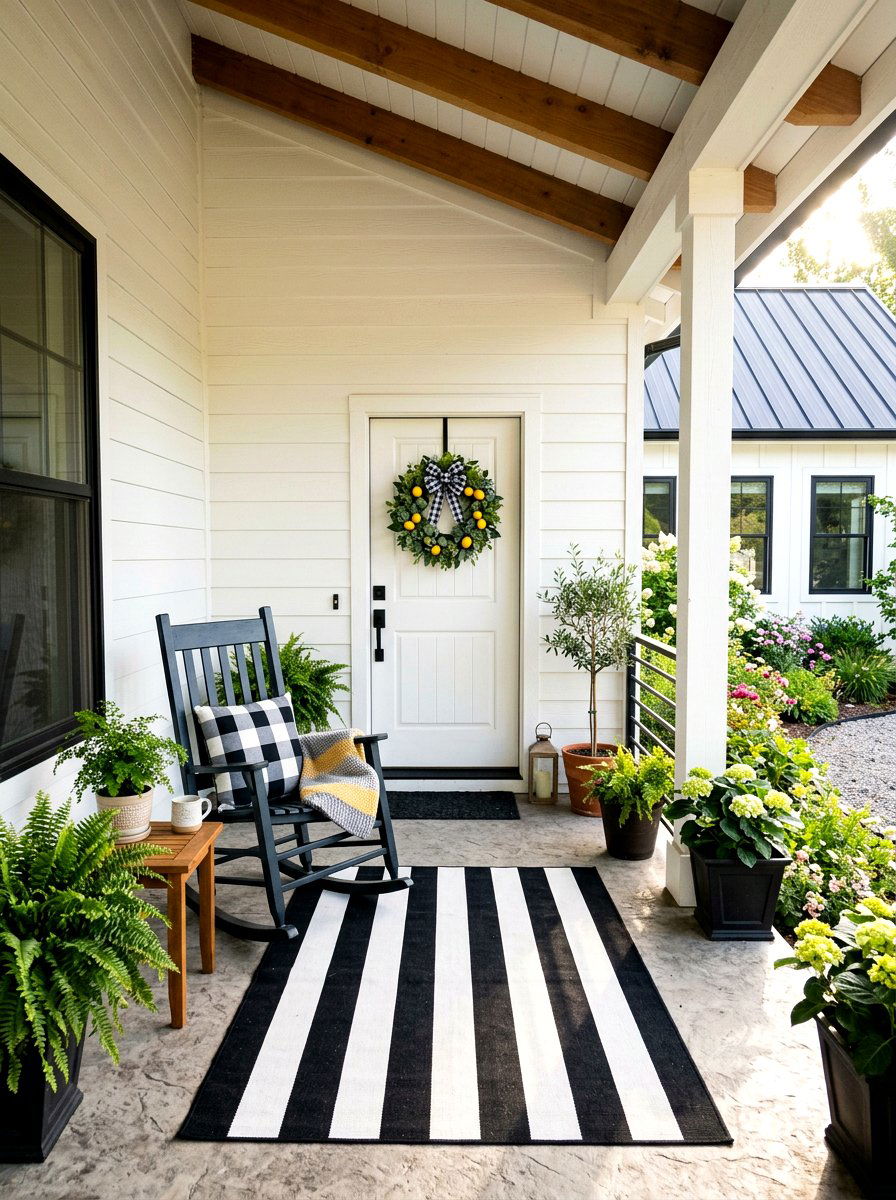 Buffalo check lemon wreath - 25 Spring Lemon Wreath Ideas