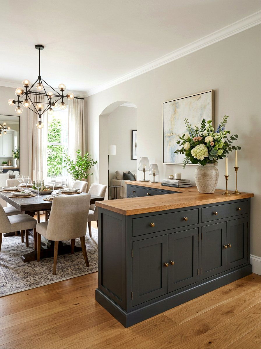 Buffet Sideboard Two Toned - 25 Spring Upcycled Furniture Ideas