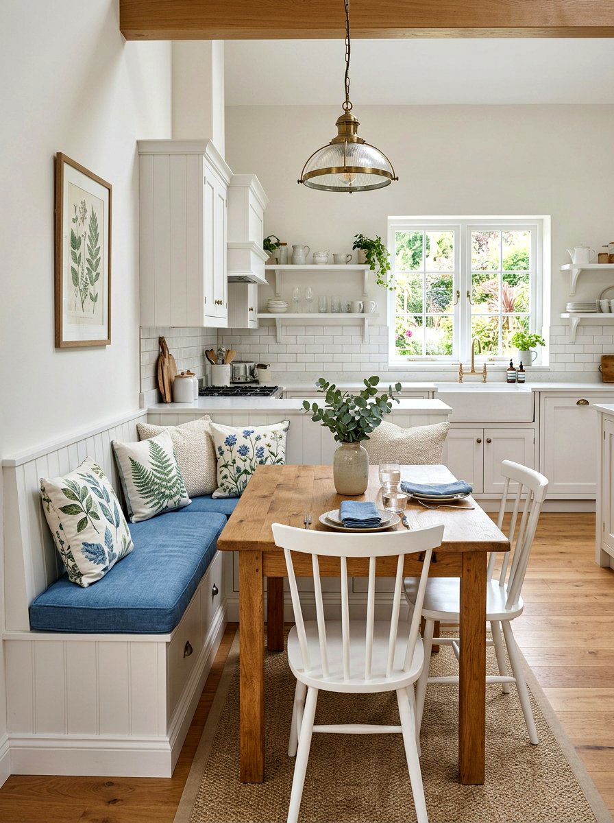 Built In Banquette Nook - 25 Spring Breakfast Nook Decor Ideas