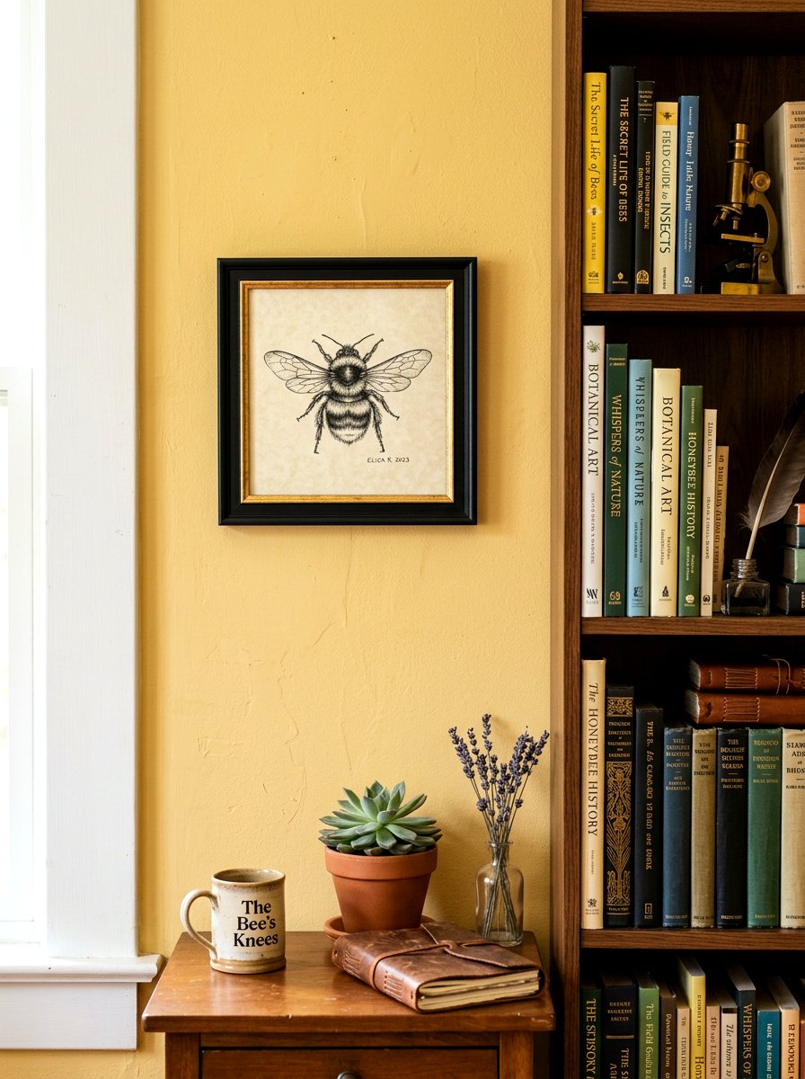 Bumble Bee Sketch - 25 Spring Printable Art Ideas