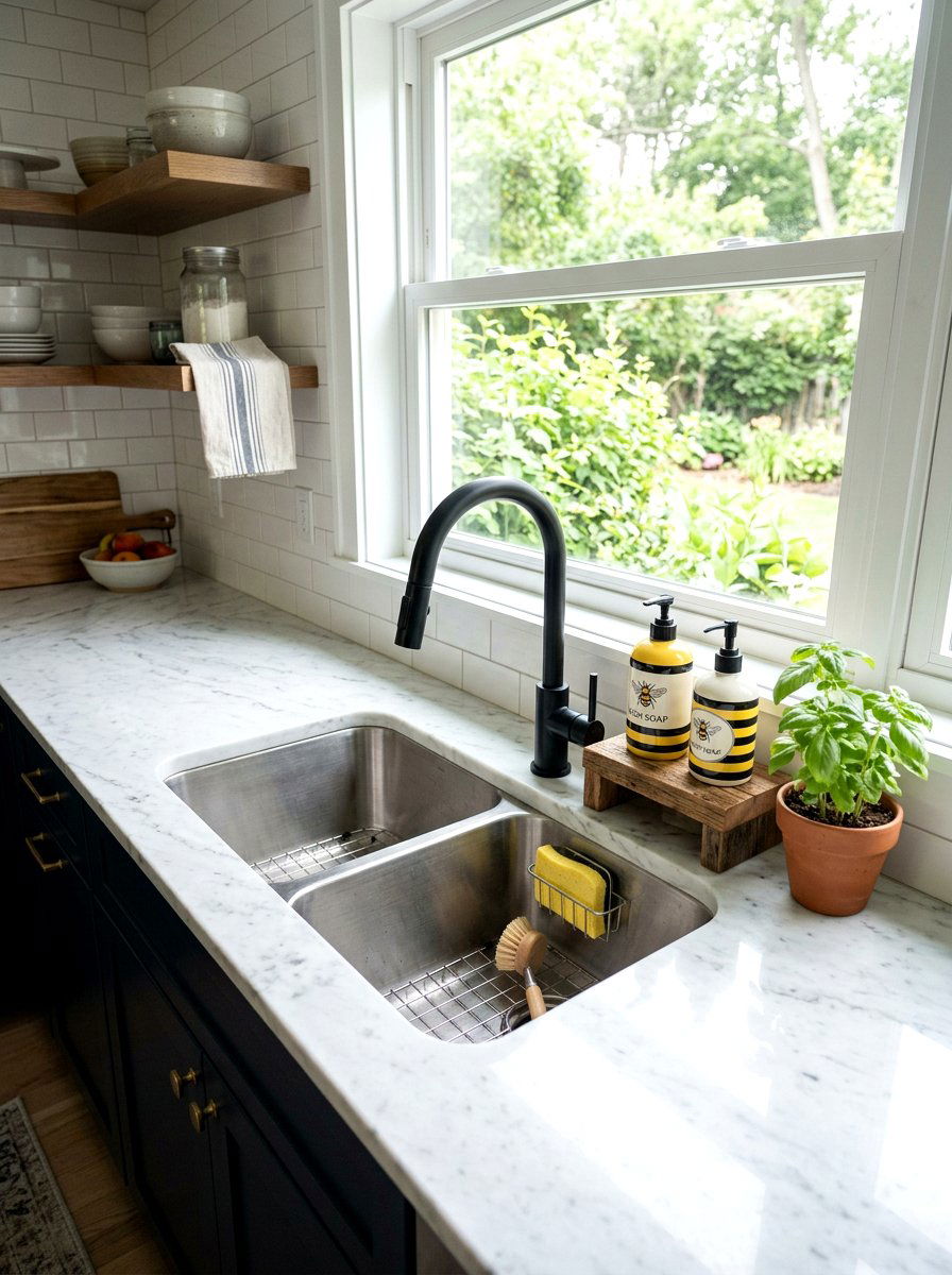 Bumblebee Dish Soap Dispenser - 25 Spring Bee Decor Ideas for Kitchen