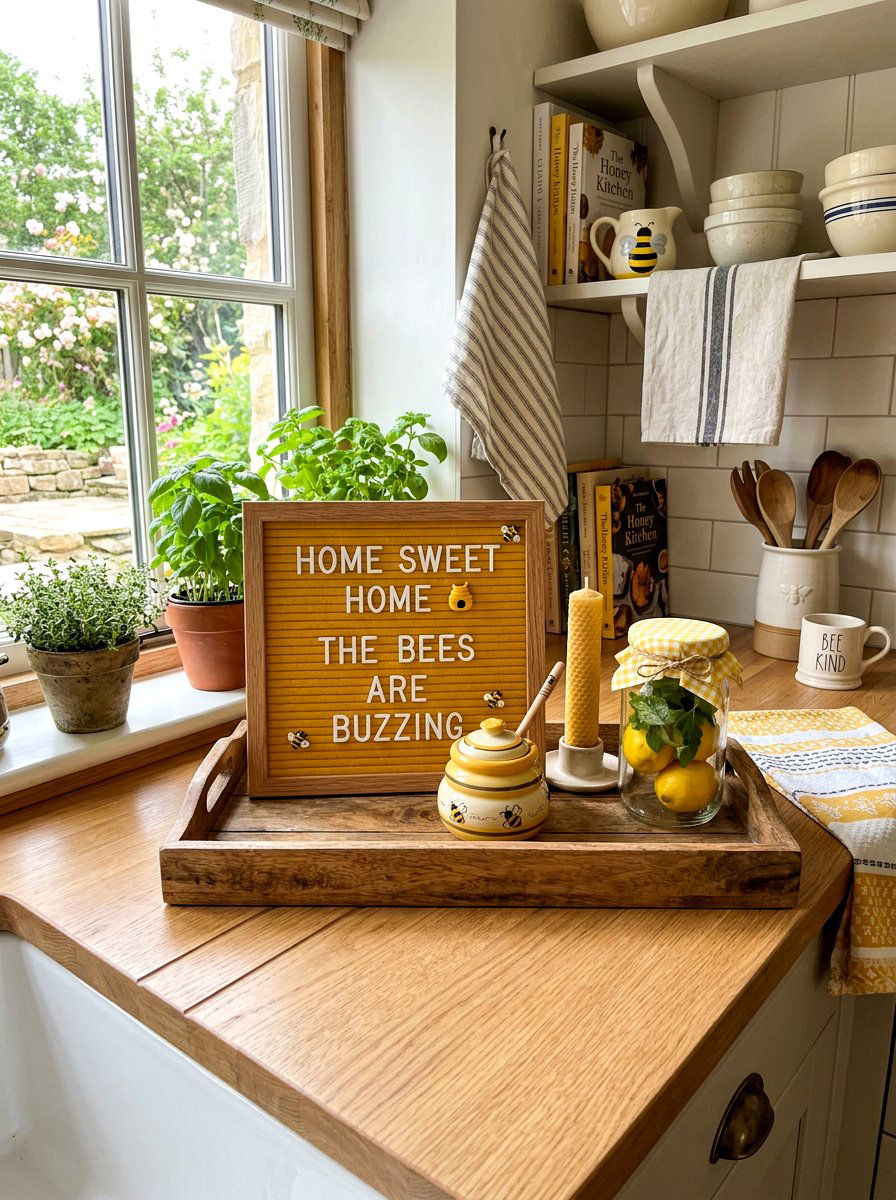 Bumblebee Honey Decor - 25 Spring Letter Board Ideas