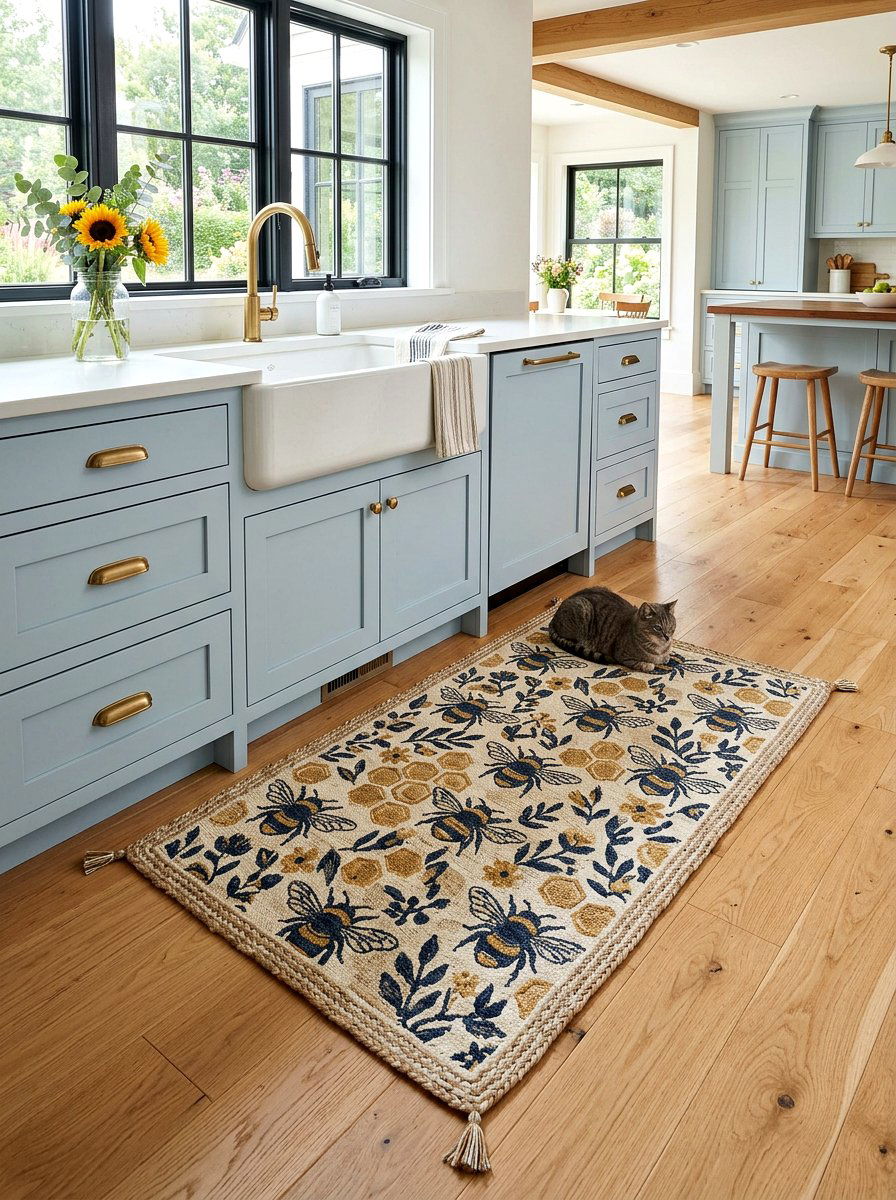 Bumblebee Kitchen Rug - 25 Spring Bee Decor Ideas for Kitchen