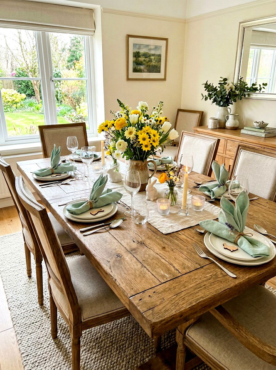 Bunny Napkin - 25 Spring Napkin Folding Ideas