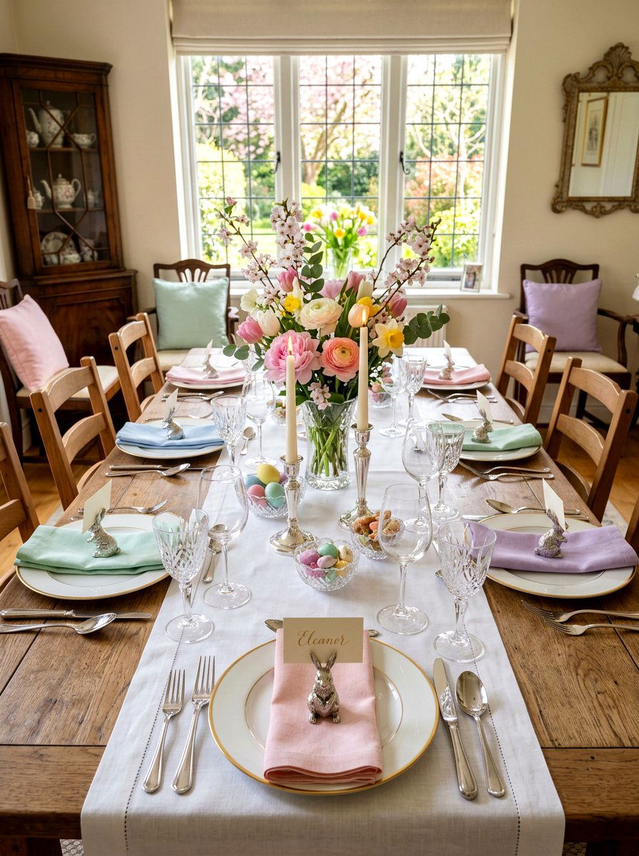 Bunny Place Card Holder - 25 Spring Luncheon Table Ideas
