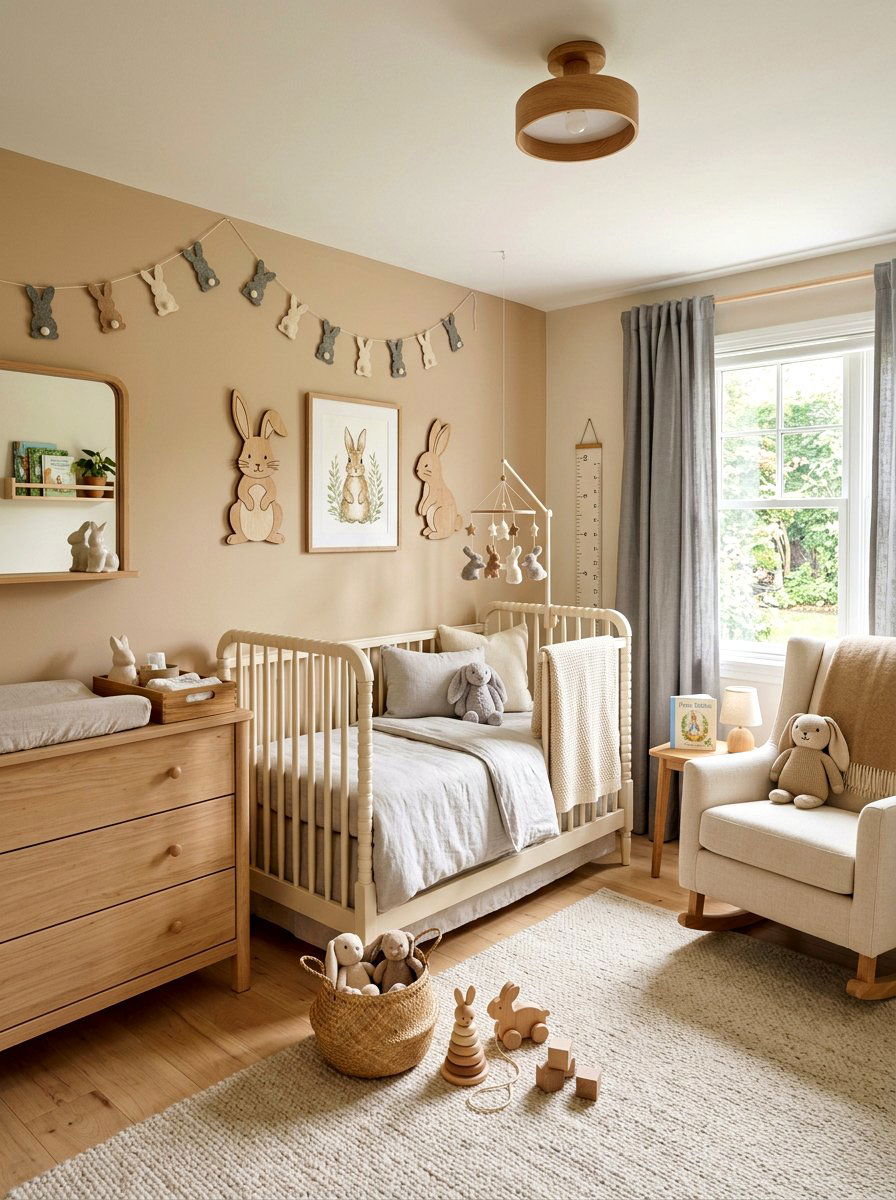 Bunny Theme Nursery - 25 Spring Nursery Decor Ideas
