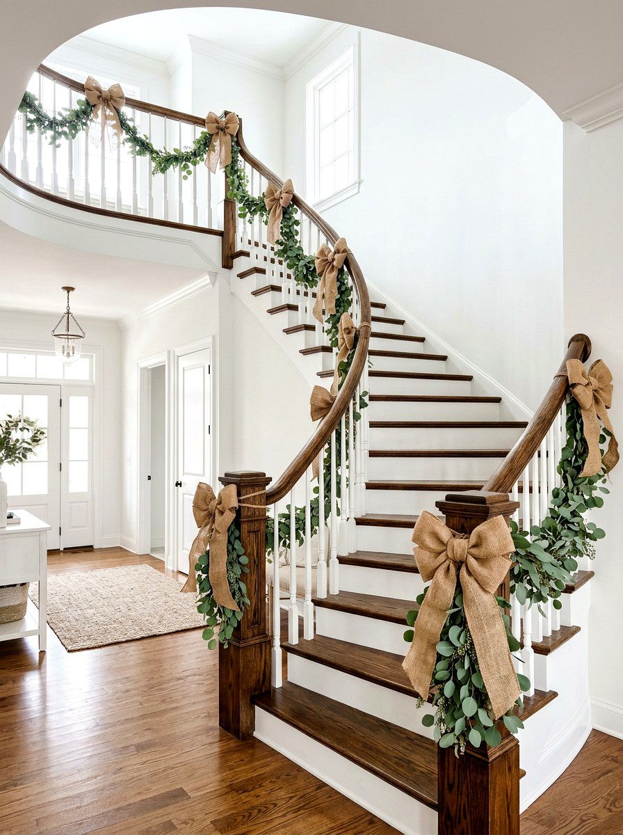 Burlap Bow - 25 Spring Burlap Decor Ideas