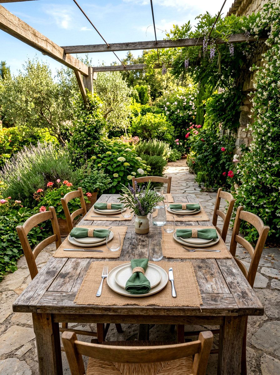 Burlap Placemat - 25 Spring Burlap Decor Ideas