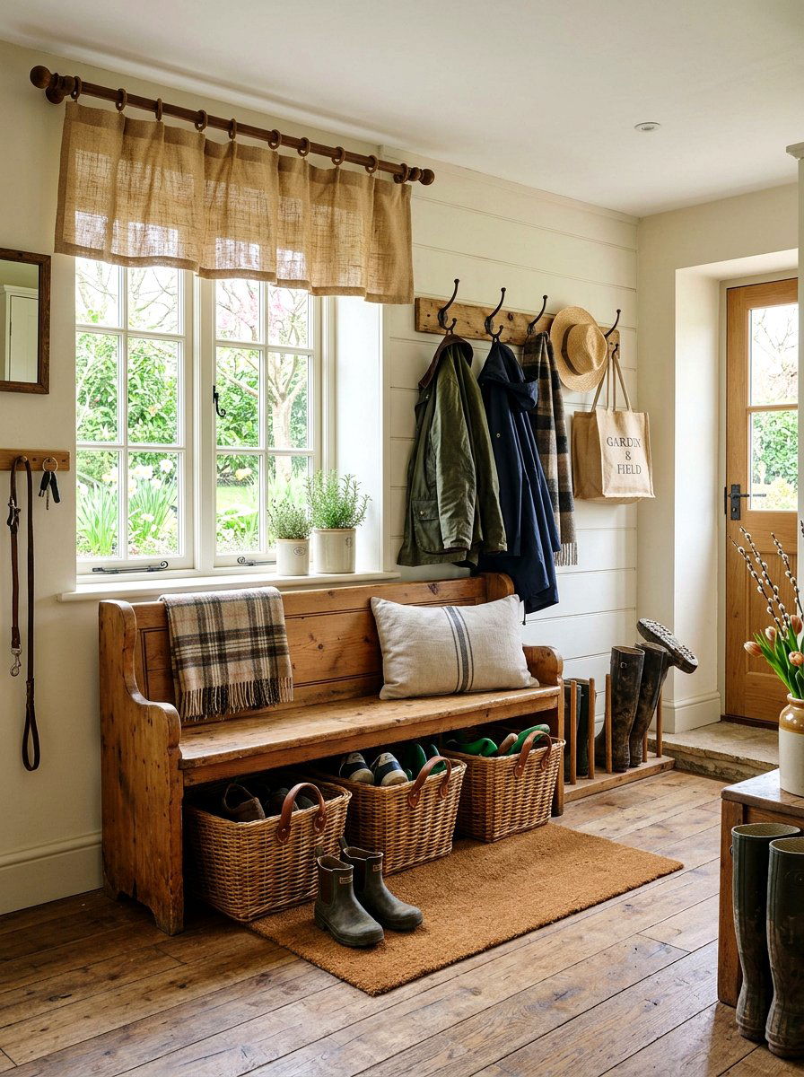 Burlap Spring Valance - 25 Spring Valance Ideas