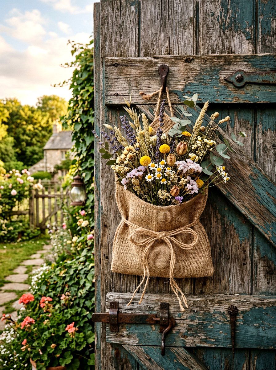 25 Beautiful Spring DIY Door Basket Ideas for Curb Appeal