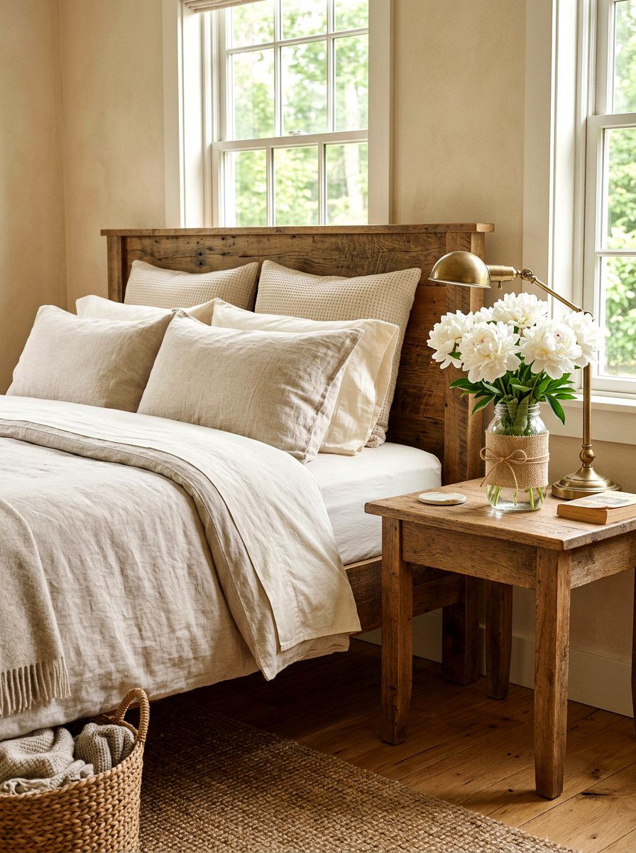 Burlap Wrapped Mason Jar - 25 Spring Glass Jar Decor Ideas