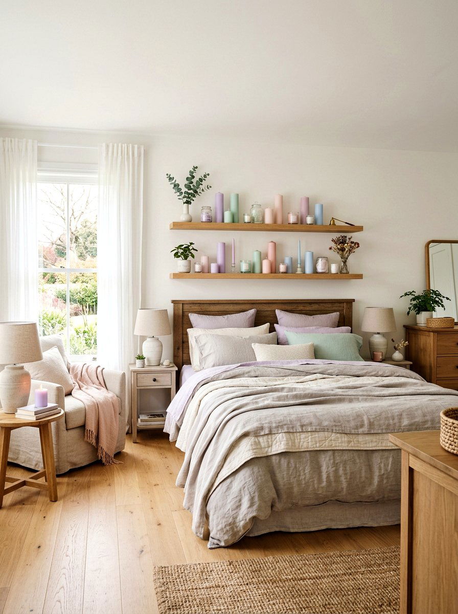 Butcher Block Shelf Spring Theme - 25 Spring Open Kitchen Shelf Ideas