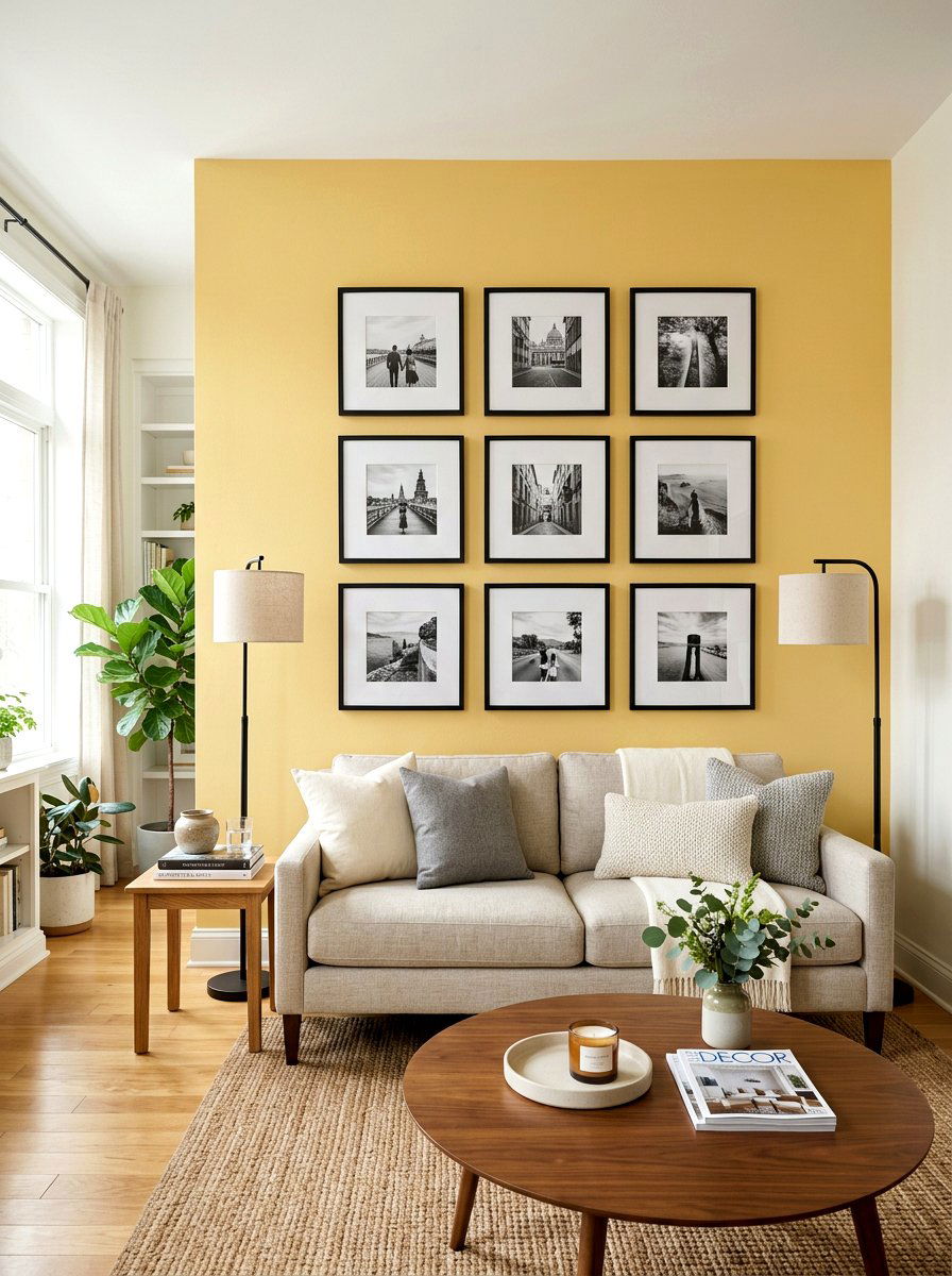 Butter Yellow Accent Wall - 25 Spring Butter Yellow Decor Ideas