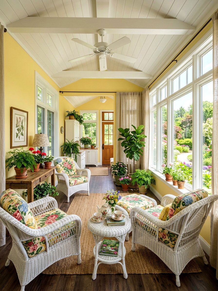 Butter yellow sunroom - 25 Spring Pastel Color Palette Ideas