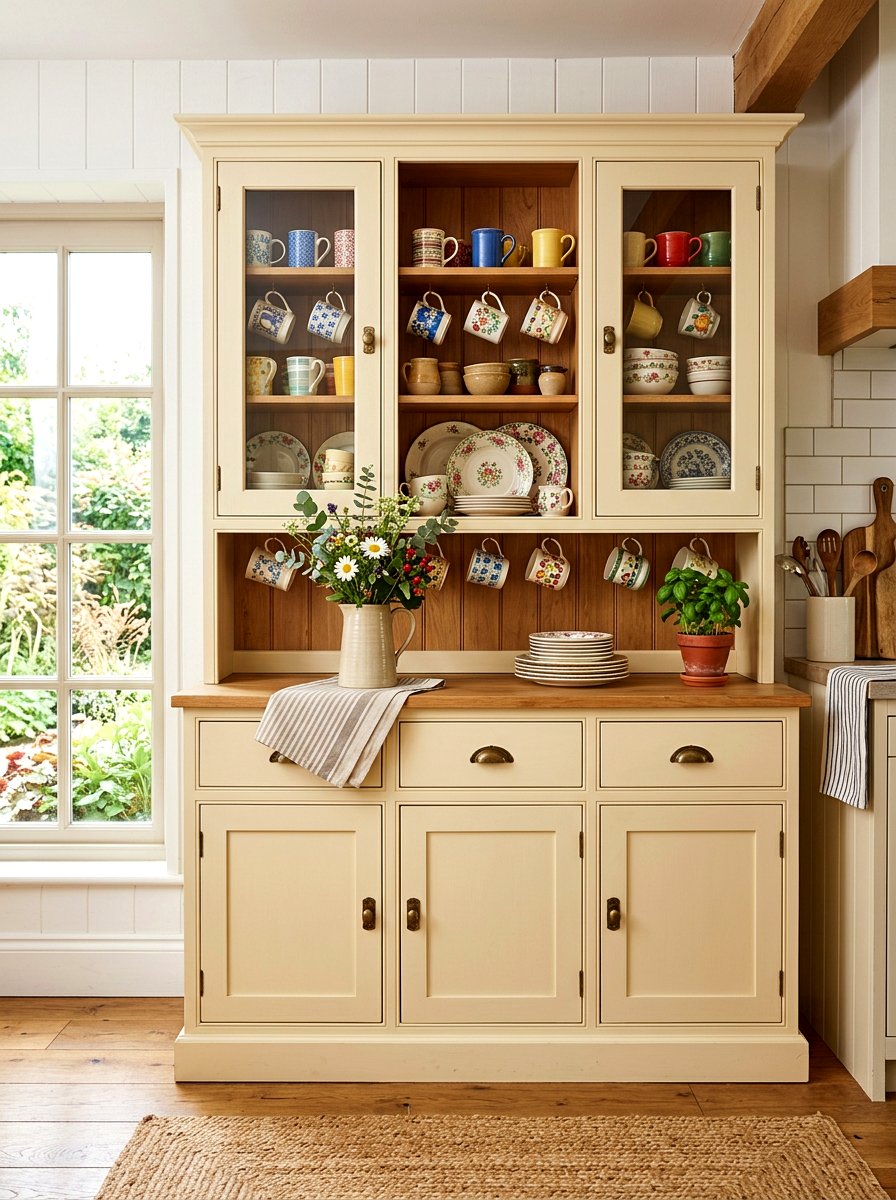 Buttercream Hutch - 25 Spring Chalk Paint Furniture Ideas