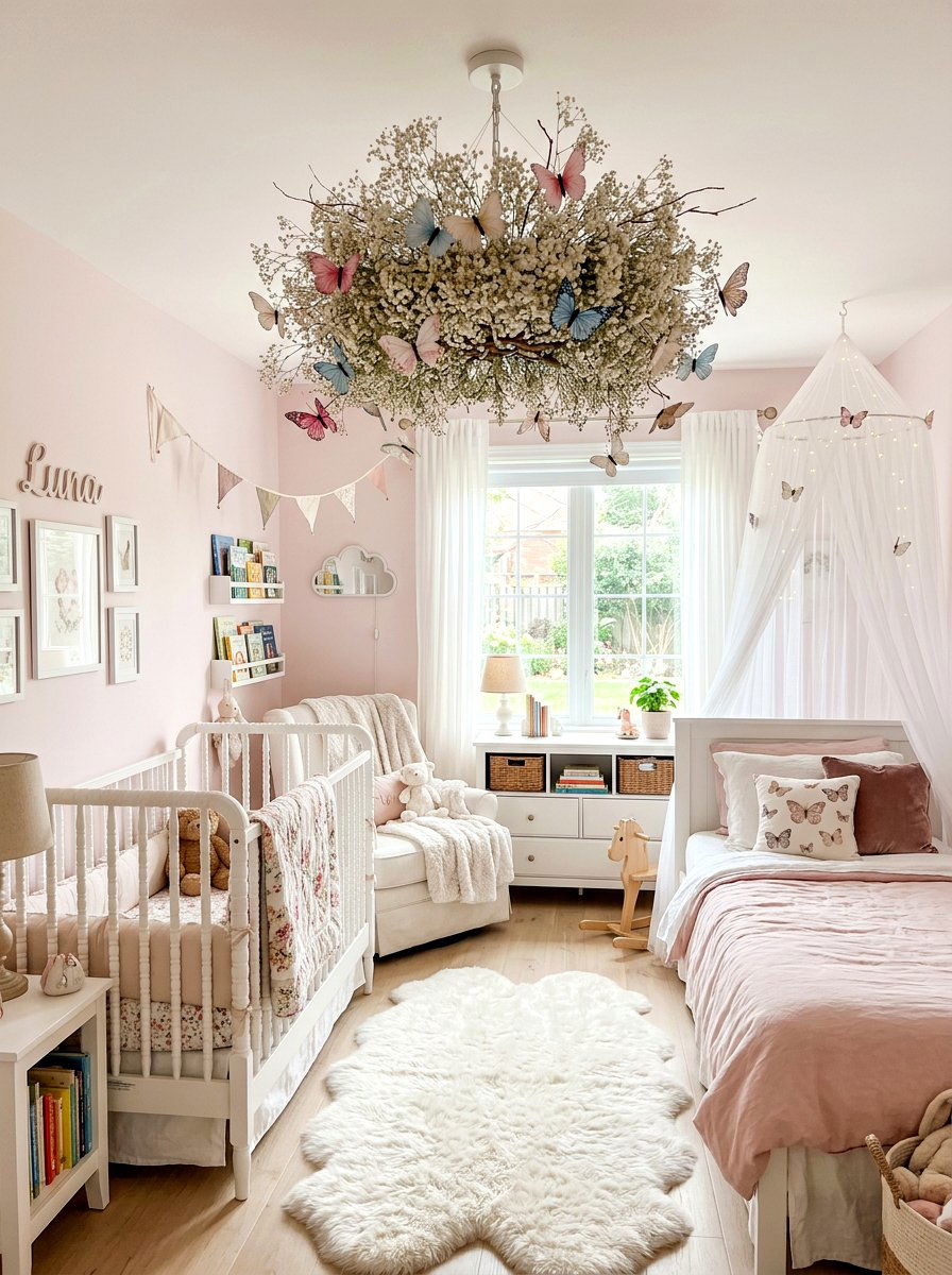 Butterfly And Flower Chandelier - 25 Spring Flower Chandelier Ideas