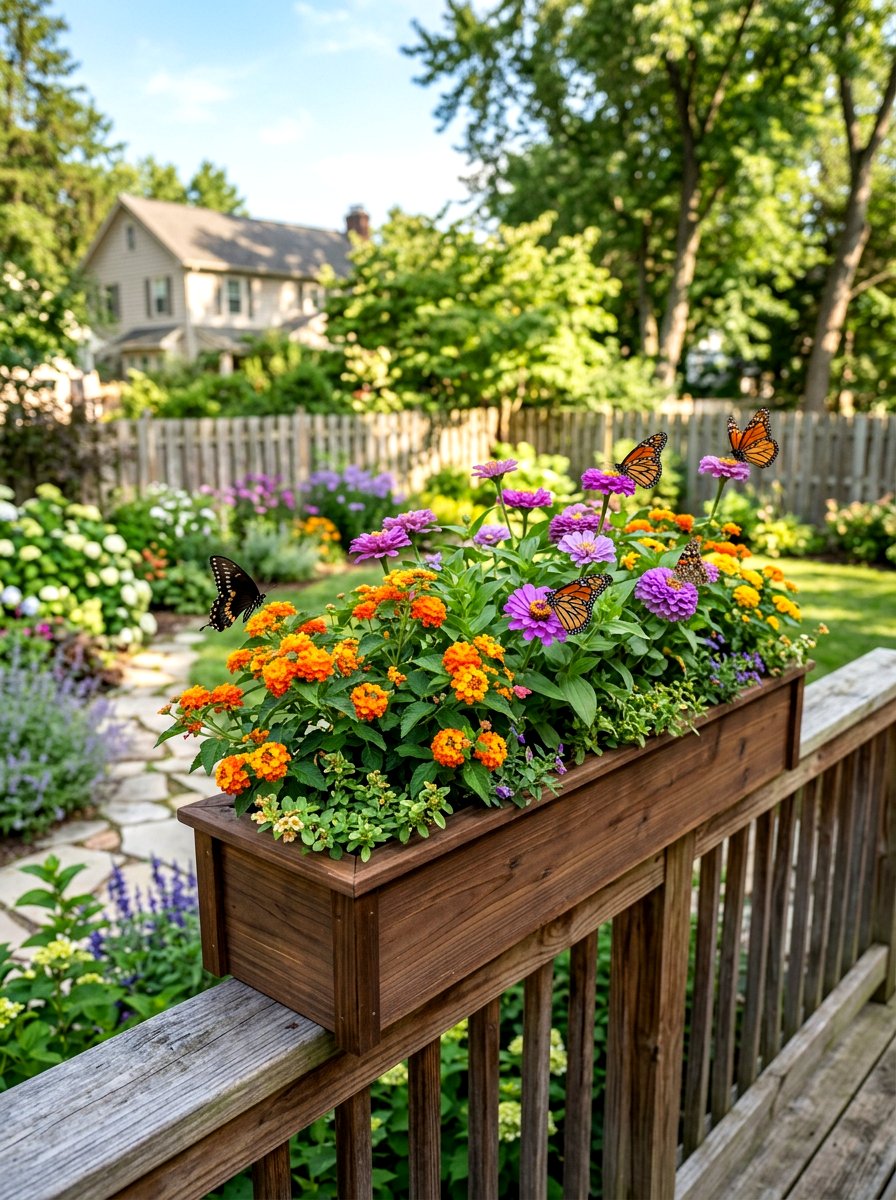 Butterfly Attractor Flower Box - 25 Spring Garden Planter Ideas