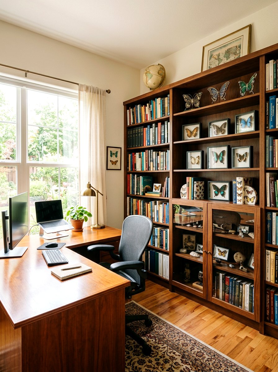 Butterfly Bookshelf Decor