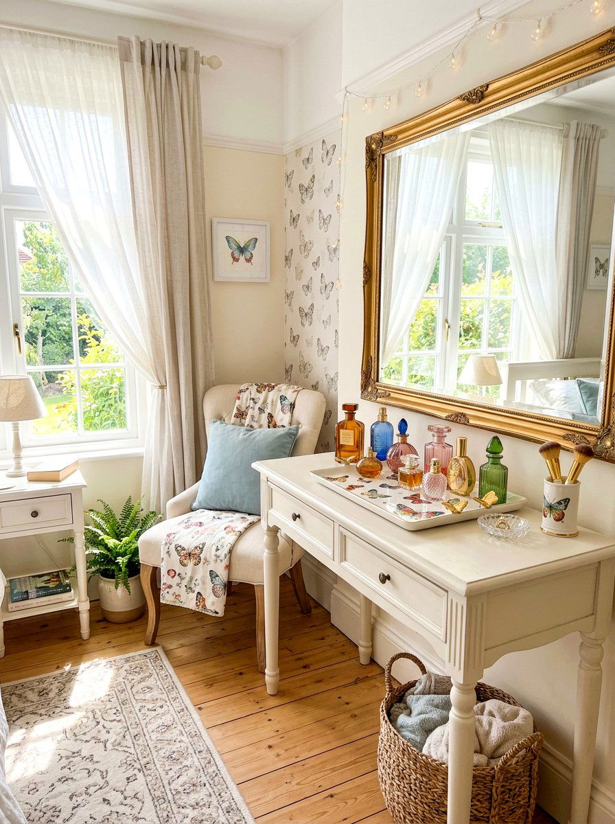 Butterfly Decor Tray - 25 Spring Vanity Tray Ideas