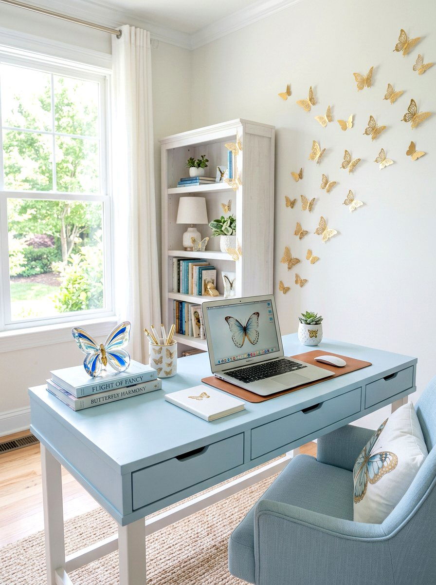 Butterfly Desk Decor - 25 Spring Desk Decor Ideas