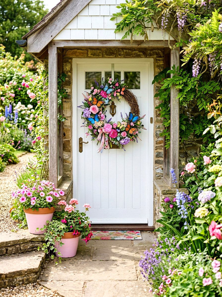 Butterfly Door Decor - 25 Spring Front Door Decor Ideas