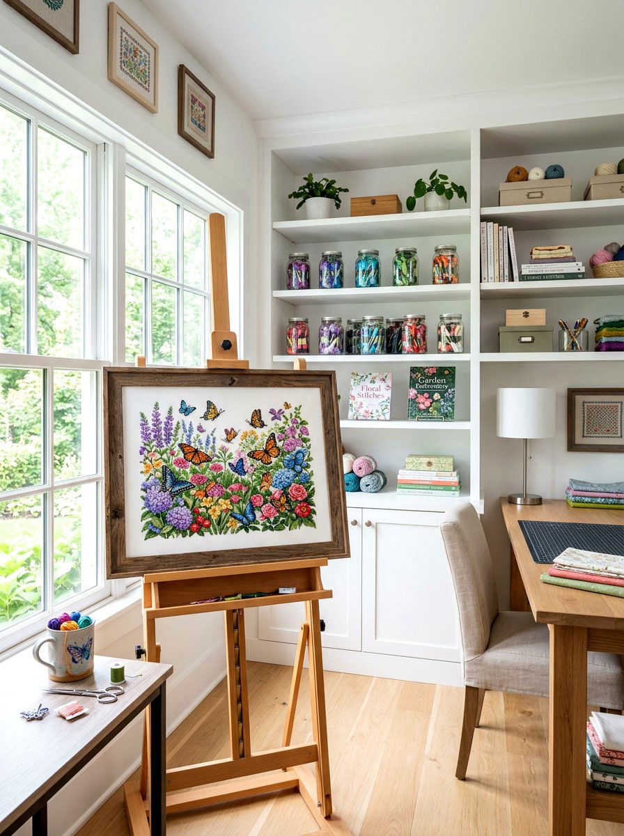 Butterfly Garden Cross Stitch - 25 Spring Cross Stitch Pattern Ideas