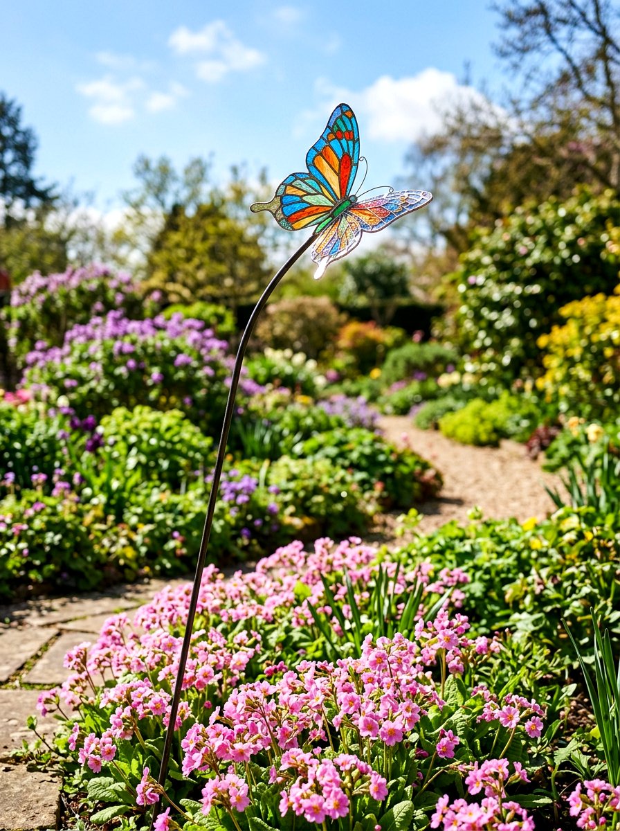 Butterfly Garden Stake - 25 Spring Garden Animal Decor Ideas
