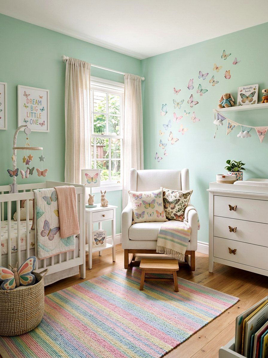 Butterfly Motif Pillow - 25 Spring Pillow Ideas