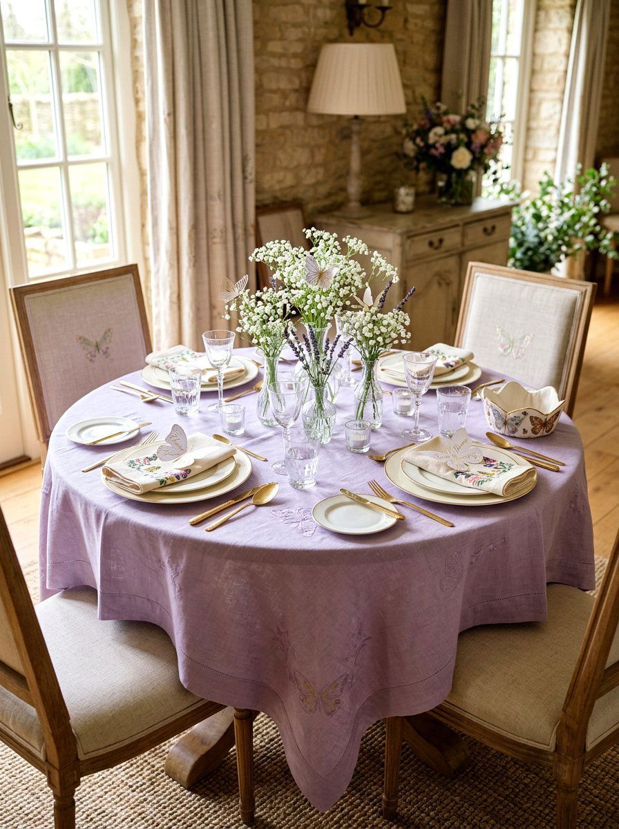 Butterfly Motif Table - 25 Spring Table Decor Ideas