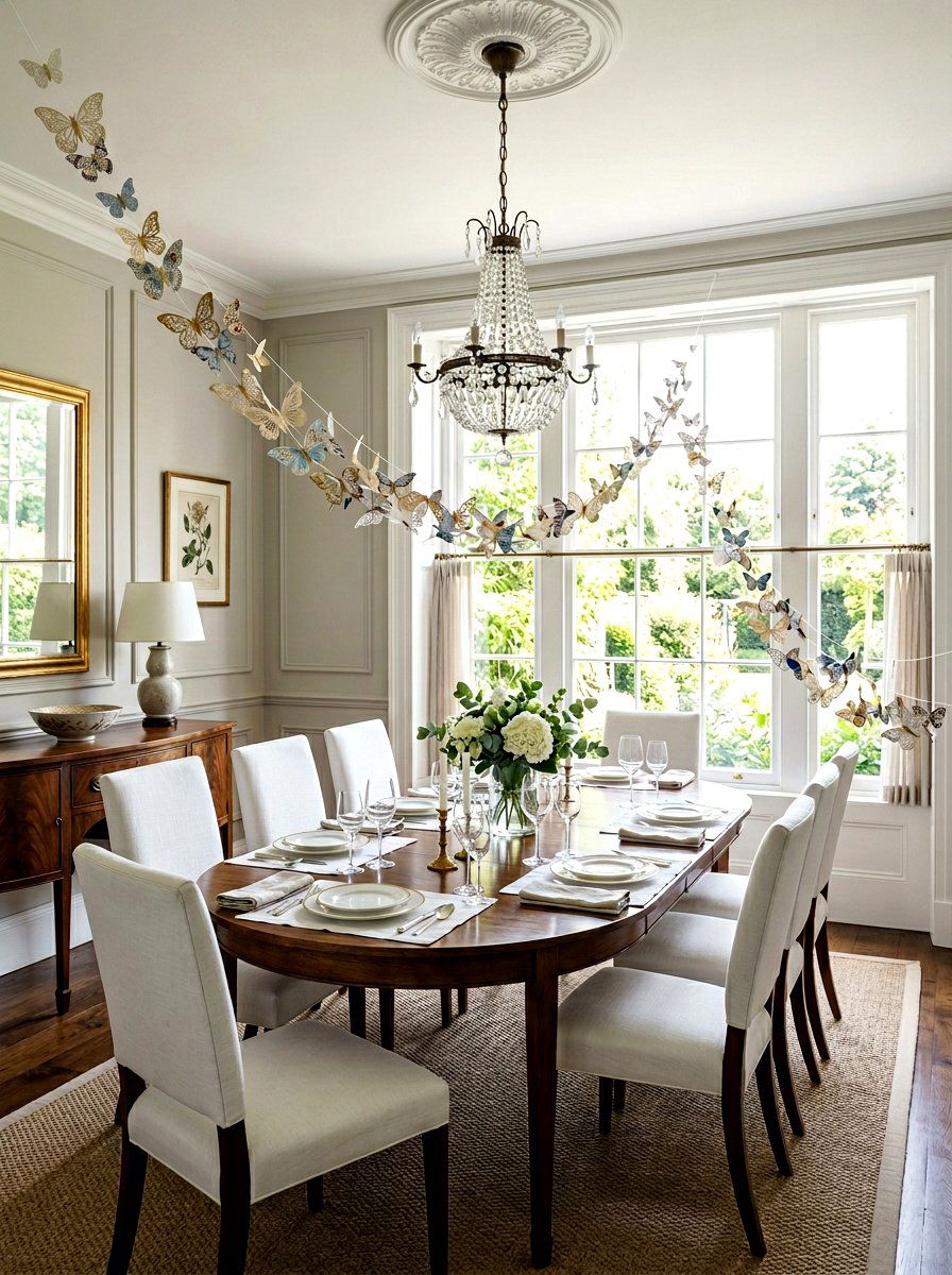 Butterfly Paper Garland - 25 Spring Garland Craft Ideas