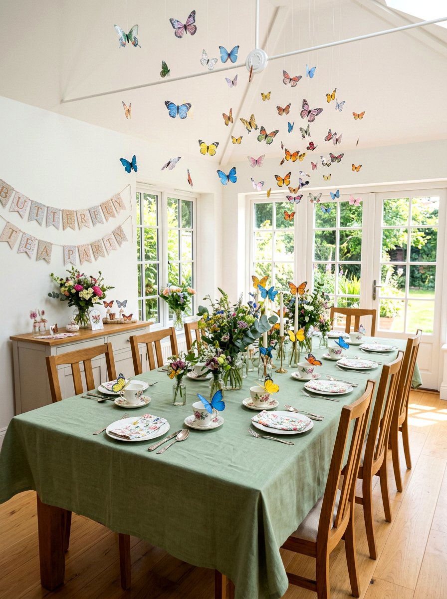 Butterfly Party Decoration - 25 Spring Tea Party Decor Ideas