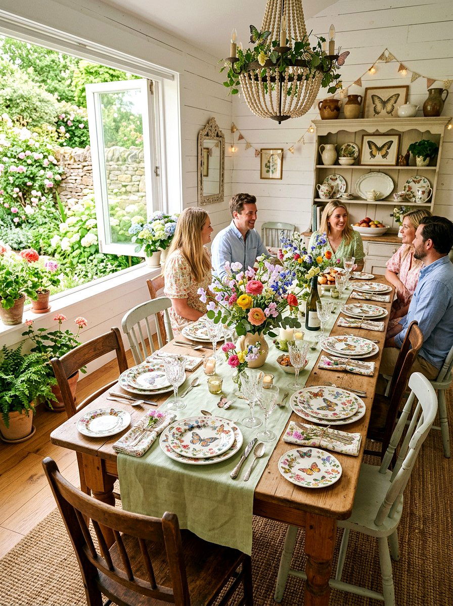 Butterfly Pattern Plates - 25 Spring Dinnerware Ideas